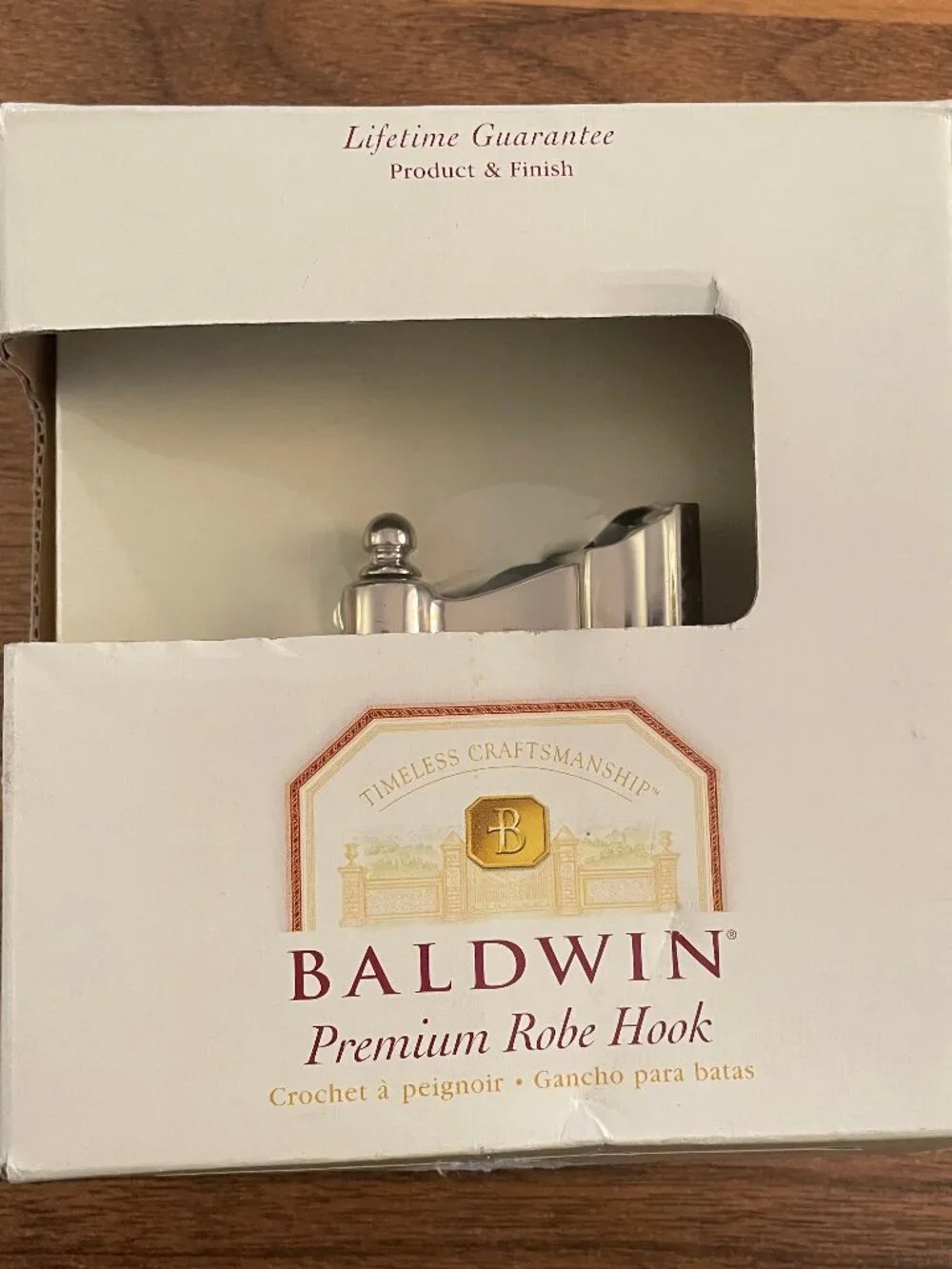 Baldwin Polished Nickle Robe Hook 3595140 Stonegate Timeless Craftsmanship